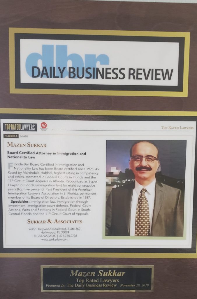 Top Rated Lawyers 2020 - Mazen Sukkar